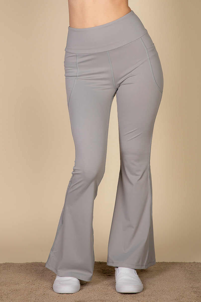 Daisy Flare Leggings - Cement