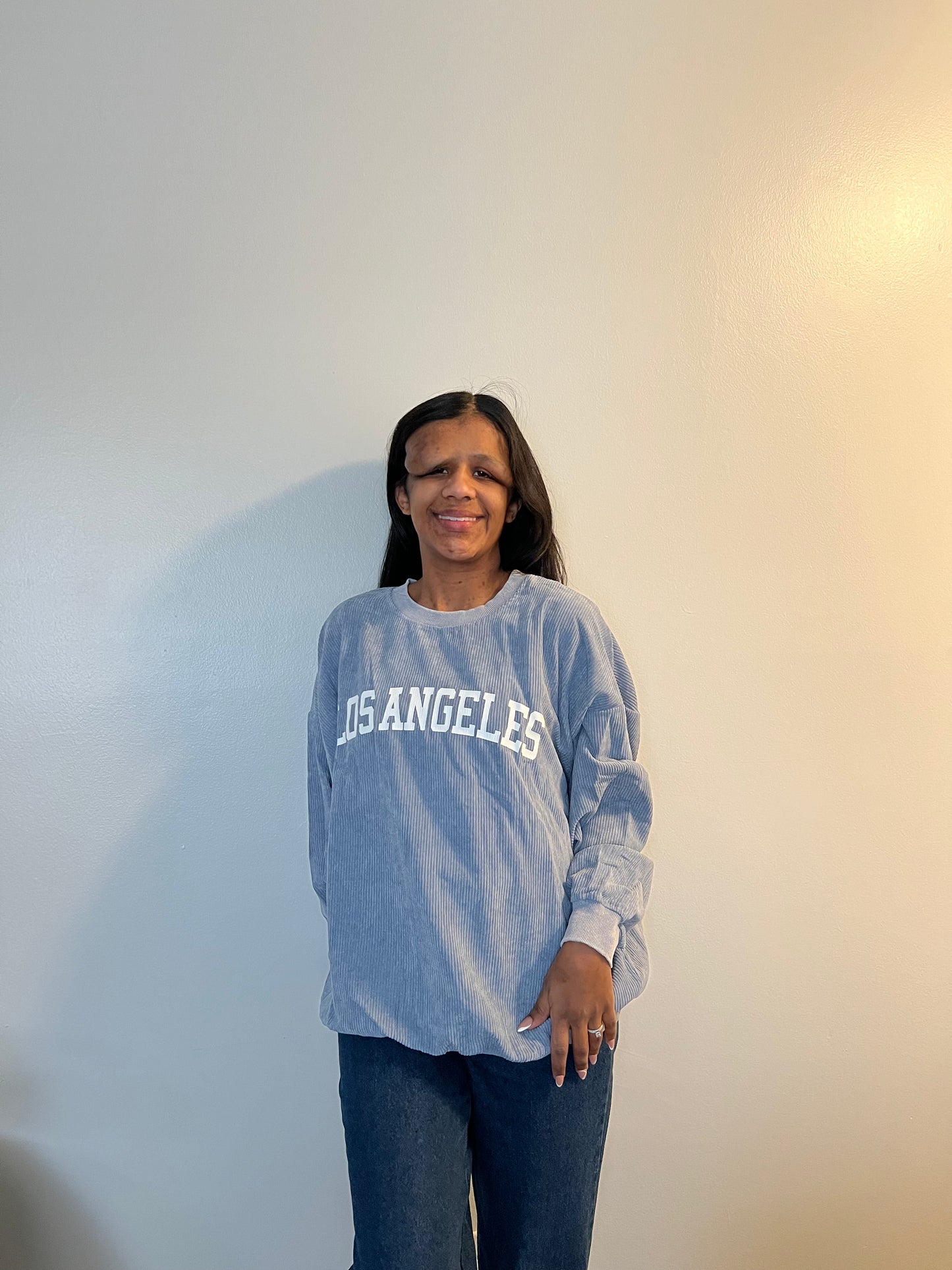 Los Angeles Corduroy Oversized Crew