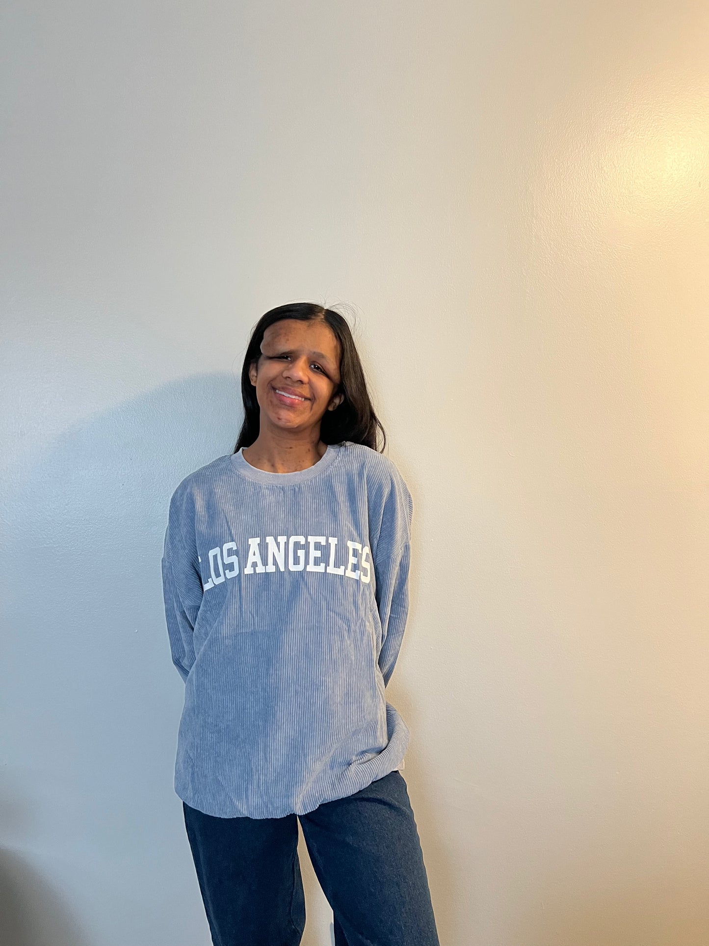 Los Angeles Corduroy Oversized Crew