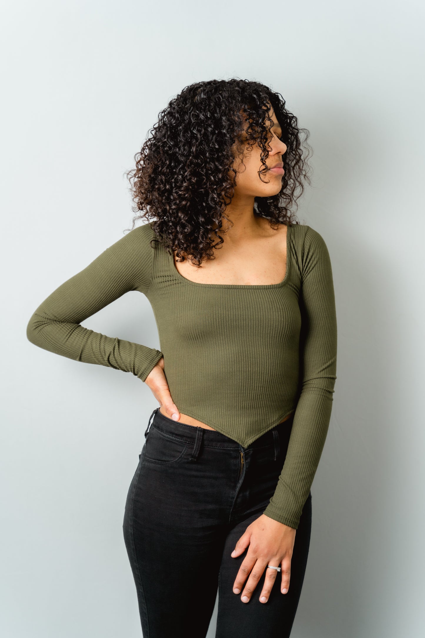 Gia Square Neck Top