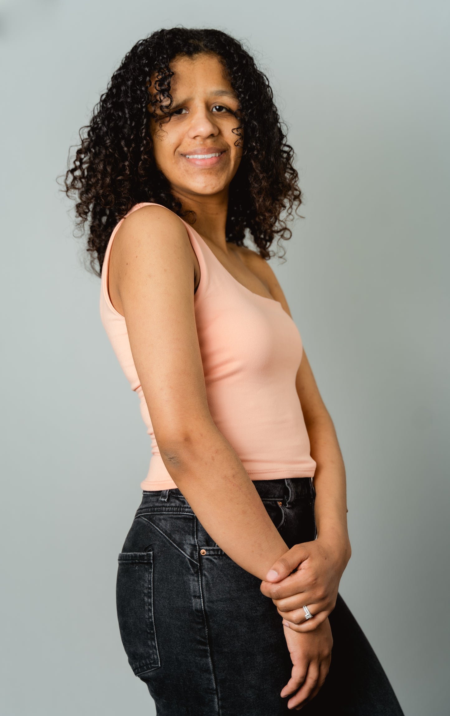 Peachy One Shoulder Top